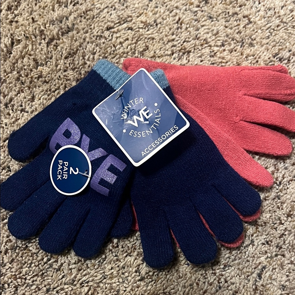 Essentials Kids glove Set - Blue and Pink